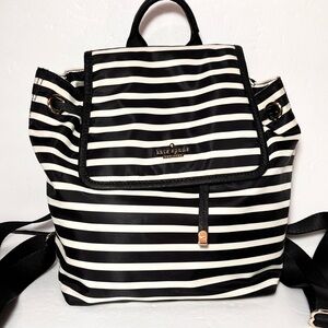 ✨ EUC- Kate Spade Molly Nylon Backpack - Classic Black & White Stripe ✨